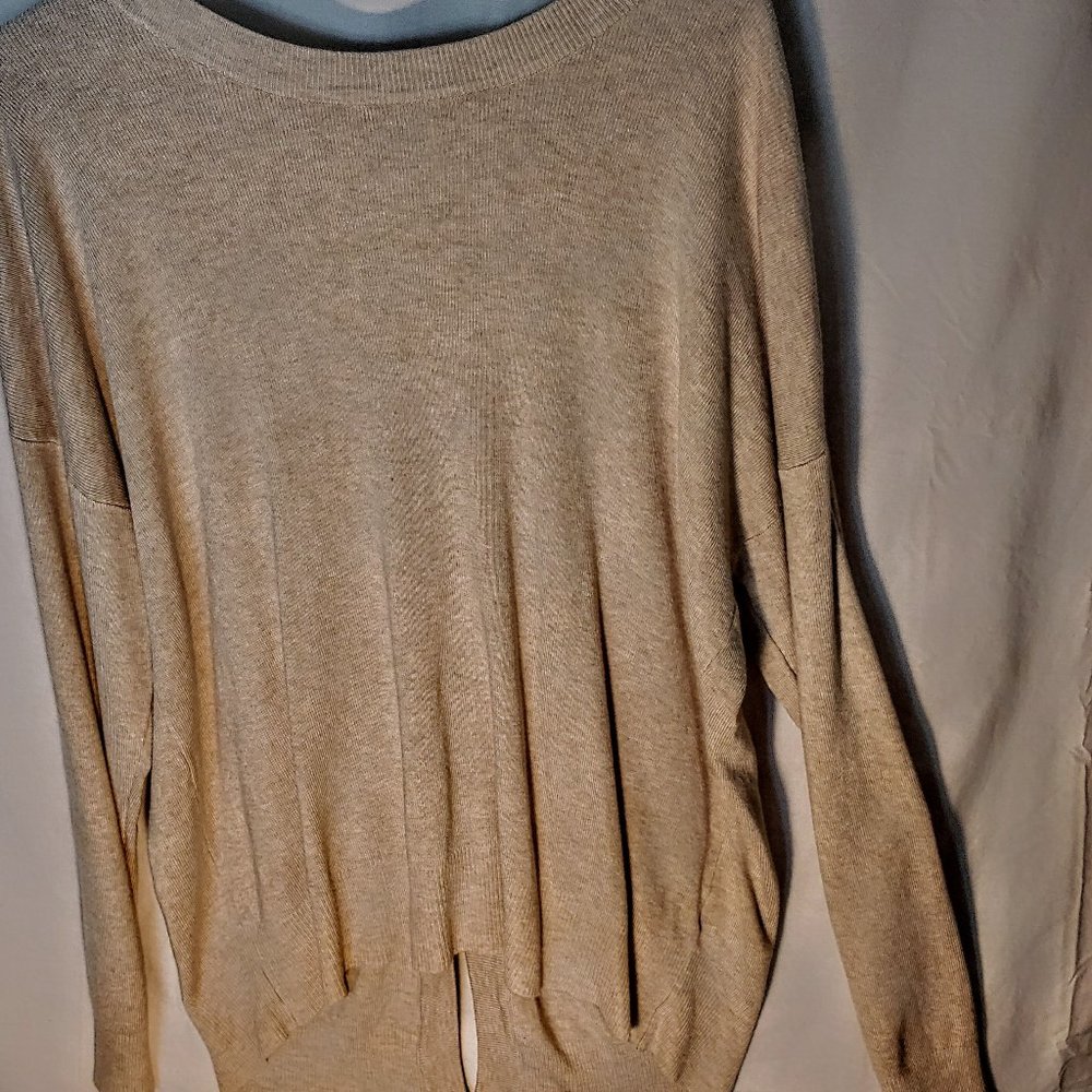 "Elegance in Motion: The Enchanting Acting Pro Long Sleeved Sweater-Shirt"